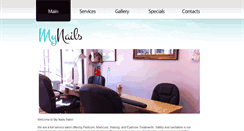 Desktop Screenshot of mynailspasalon.com